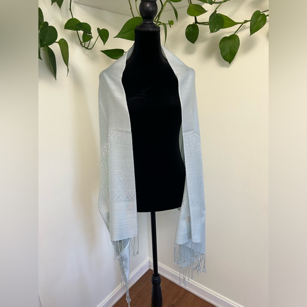 Pastel Blue Pashmina / Shawl / wrap